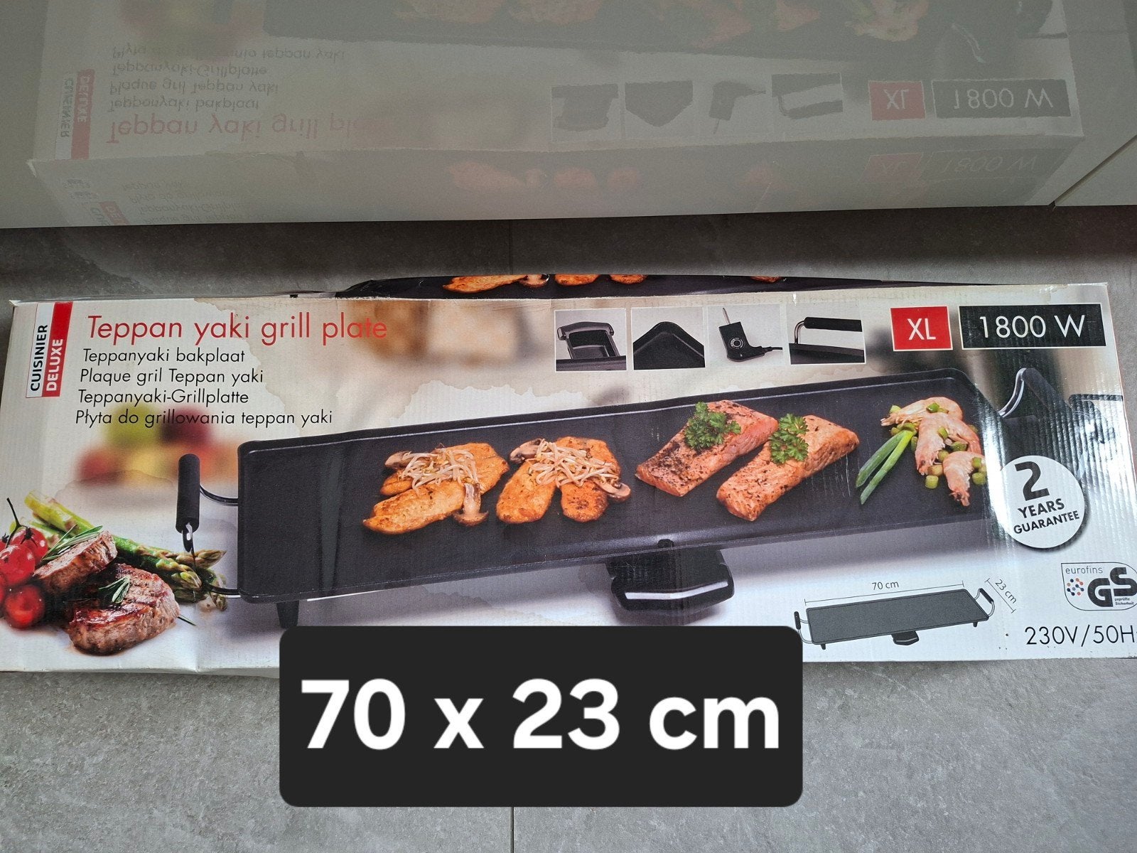 teppanyaki grill bakplaat xxl 70x23 cm, Elektronische apparatuur, Ophalen