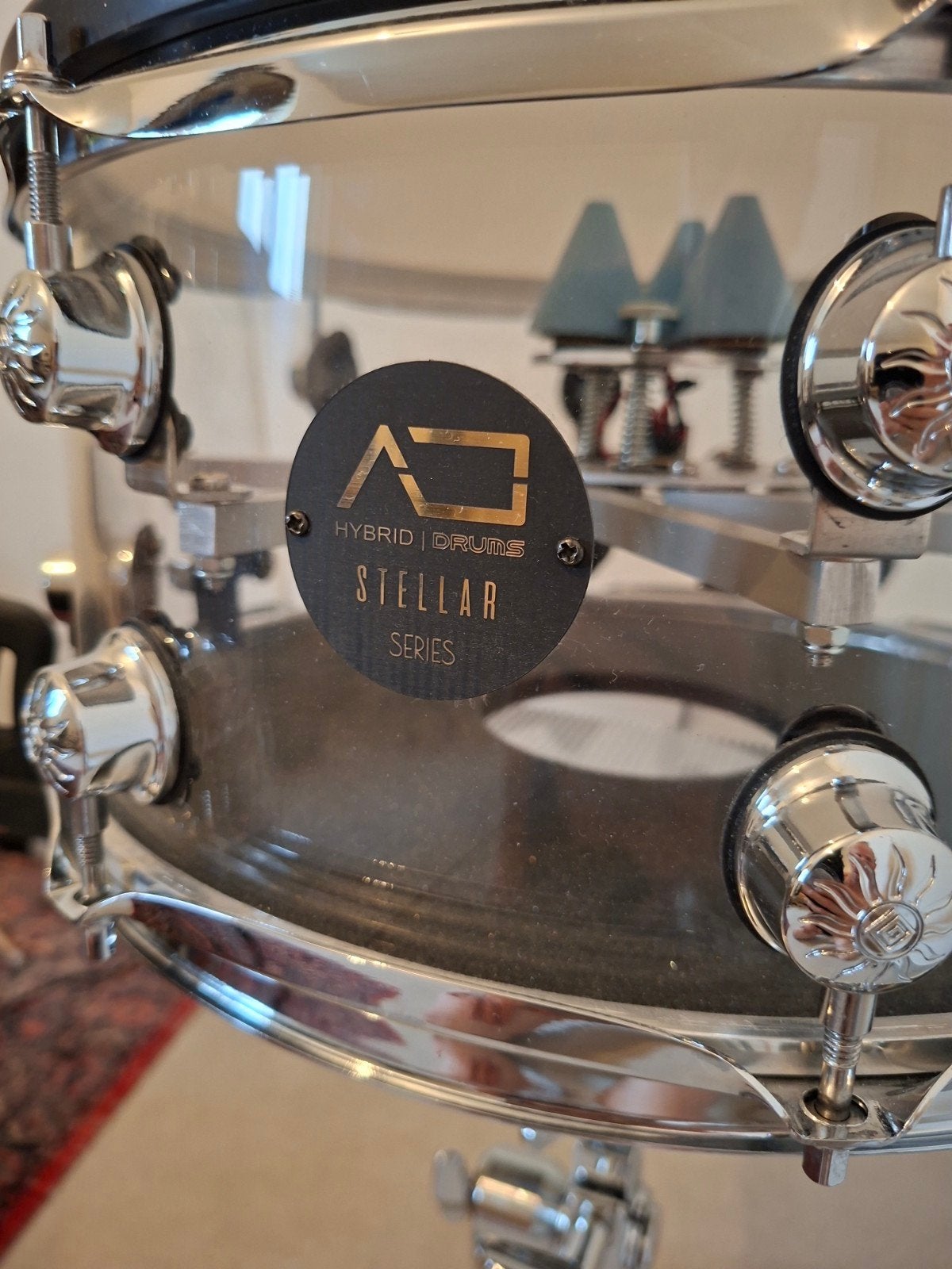 AE Hybrid Stellar Custom snare in nieuwstaat!, Muziek en Instrumenten, Ophalen, Zo goed als nieuw