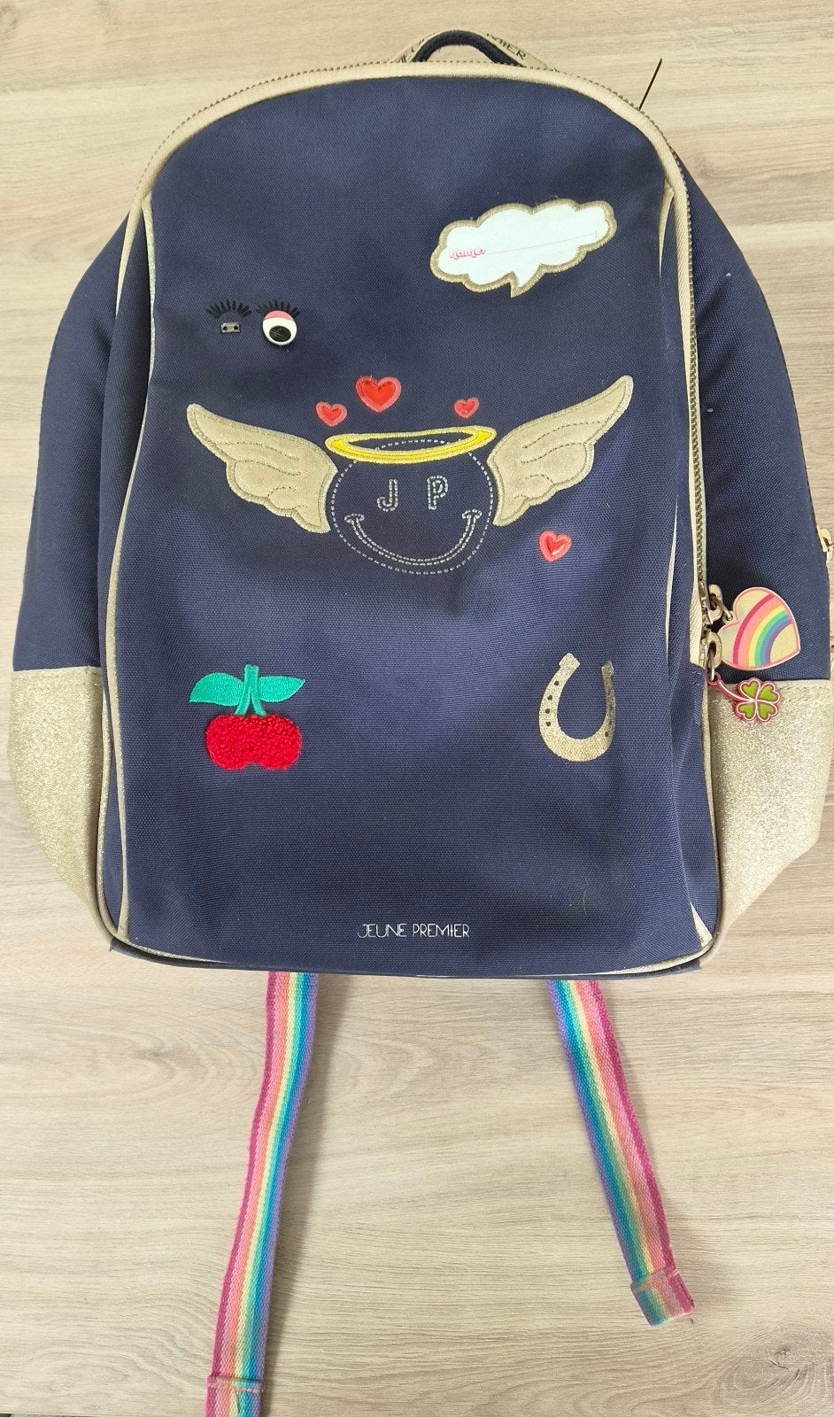 Jeune Premier boekentas - Boekentas, Ophalen, Gebruikt, Blauw, Rugtas