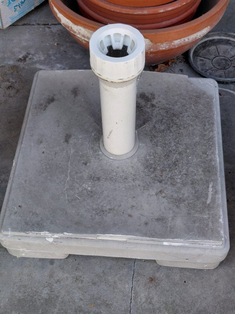 Zware Parasolvoet, Tuin en Terras, Ophalen, Gebruikt, 1 tot 2 meter, Parasolvoet