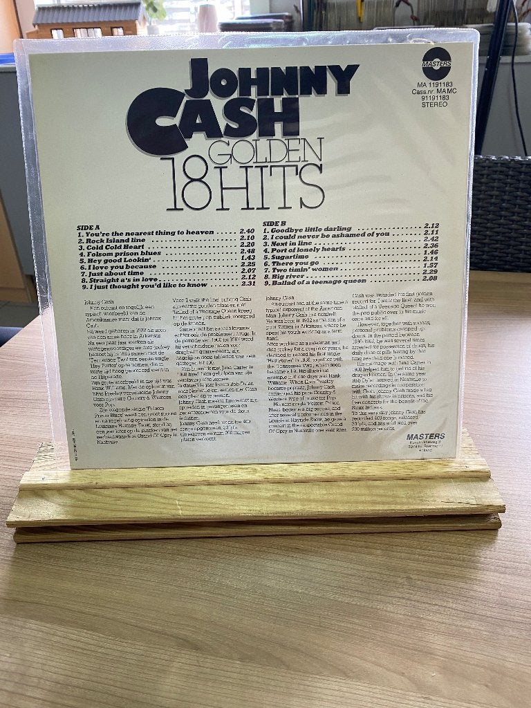 Lp Johnny cash, Cd's en Dvd's, Ophalen, LP, Gebruikt, Fotohoes