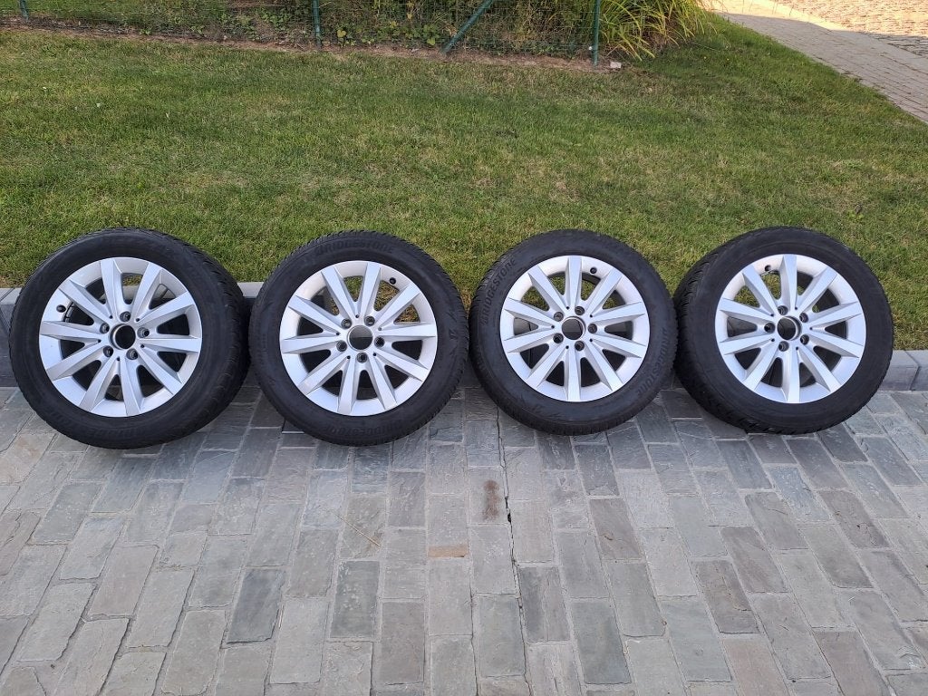 Jantes 16 pouces et pneus hiver, Ophalen, Gebruikt, 16 inch, Winterbanden