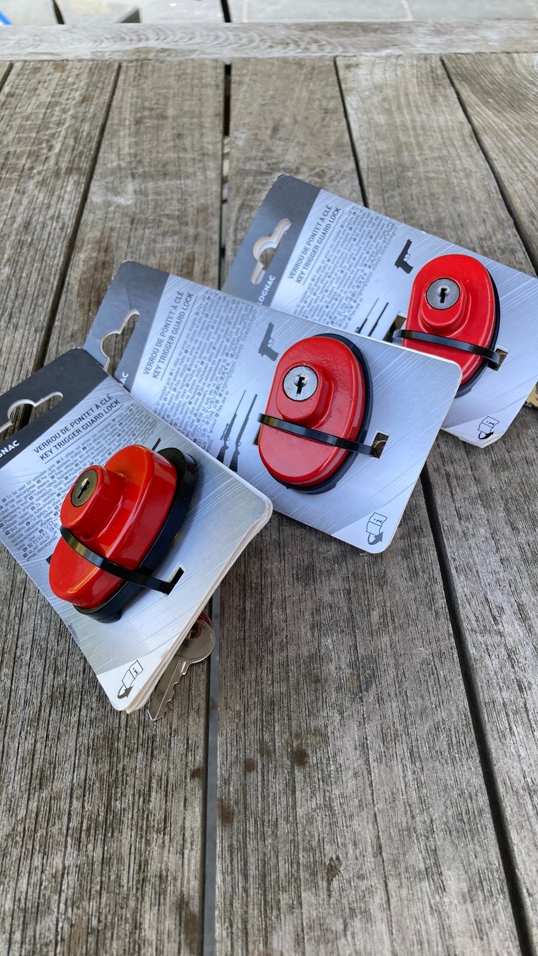 Solognac trekkersloten met sleutel (Key Trigger Guard Locks), Sport en Fitness, Schietsport-accessoires, Ophalen of Verzenden