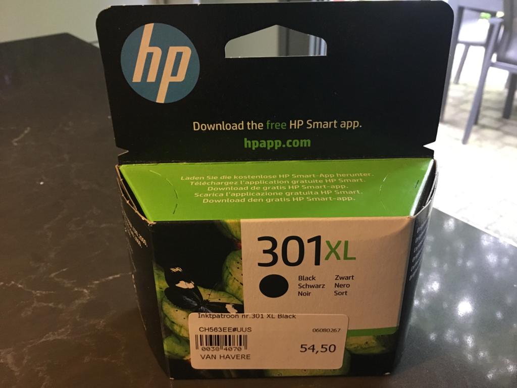 Inktpatroon 301 XL zwart voor printer HP 3050A (nieuw), Computers en Software, Ophalen, Nieuw, Cartridge