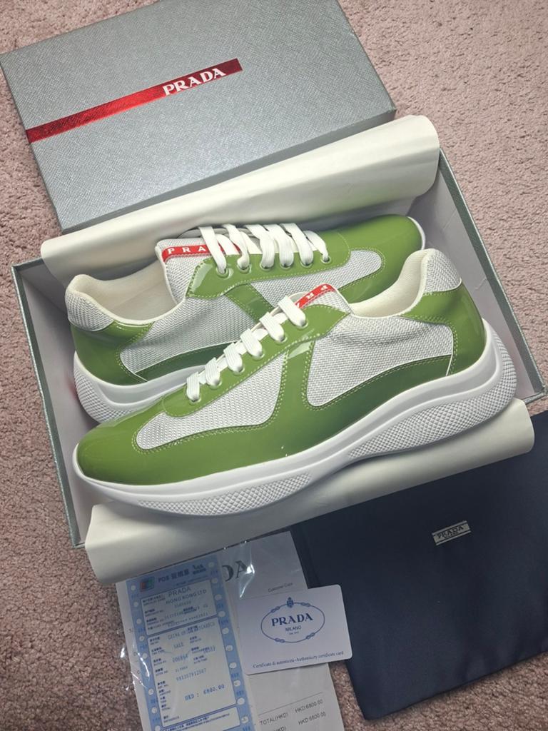 Prada Cups - Olive Green - 42/43/44, Ophalen
