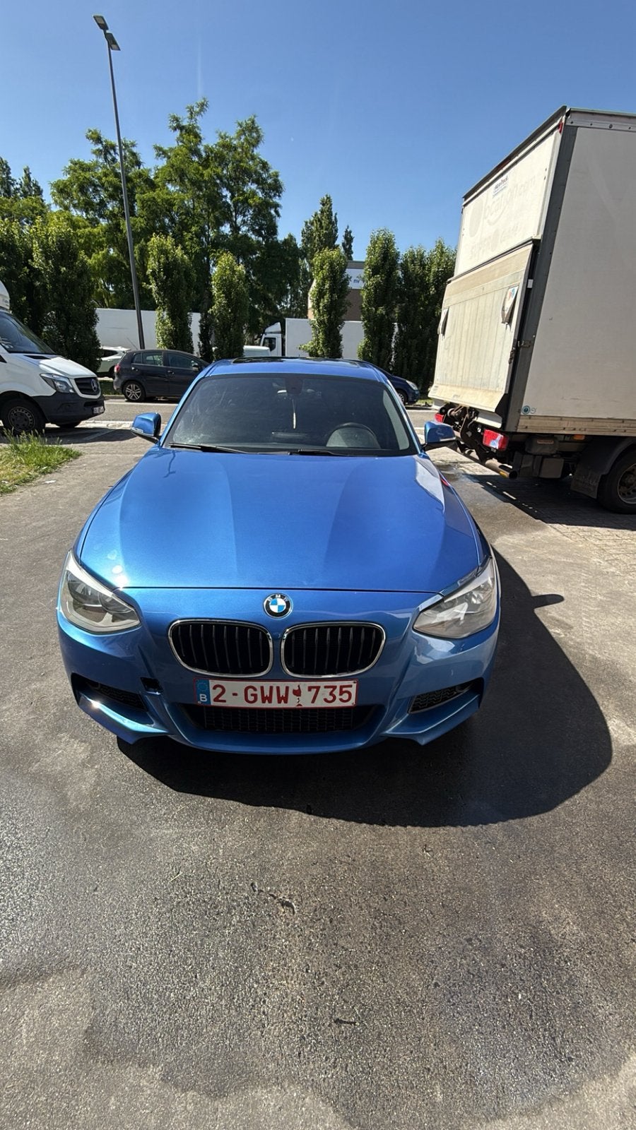 Serie 1 (118i), Auto's, Euro 6, Blauw, Alcantara, Handgeschakeld