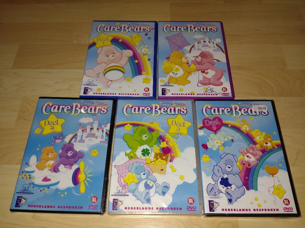 Troetelbeertjes - DVD's (deel 1, 3, 4, 5 & 6), Alle leeftijden, Ophalen, Nieuw in verpakking, Tekenfilm
