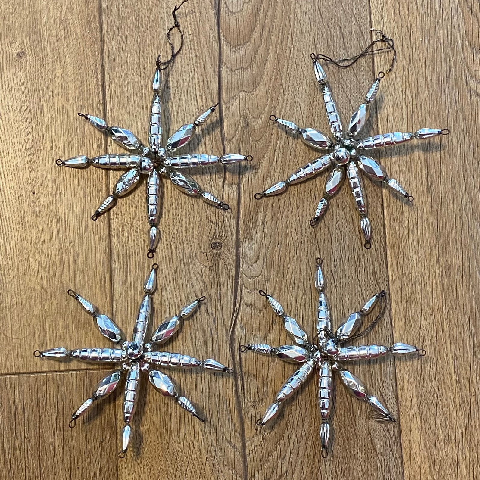 Noël boules étoiles en verre, anciennes, Enlèvement ou Envoi, Comme neuf