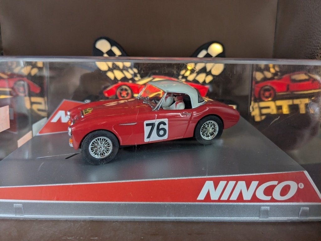 Ninco Austin Healey 3000 MK1 Hardtop #76 Liege-Rome-Liege, Enlèvement ou Envoi, Utilisé