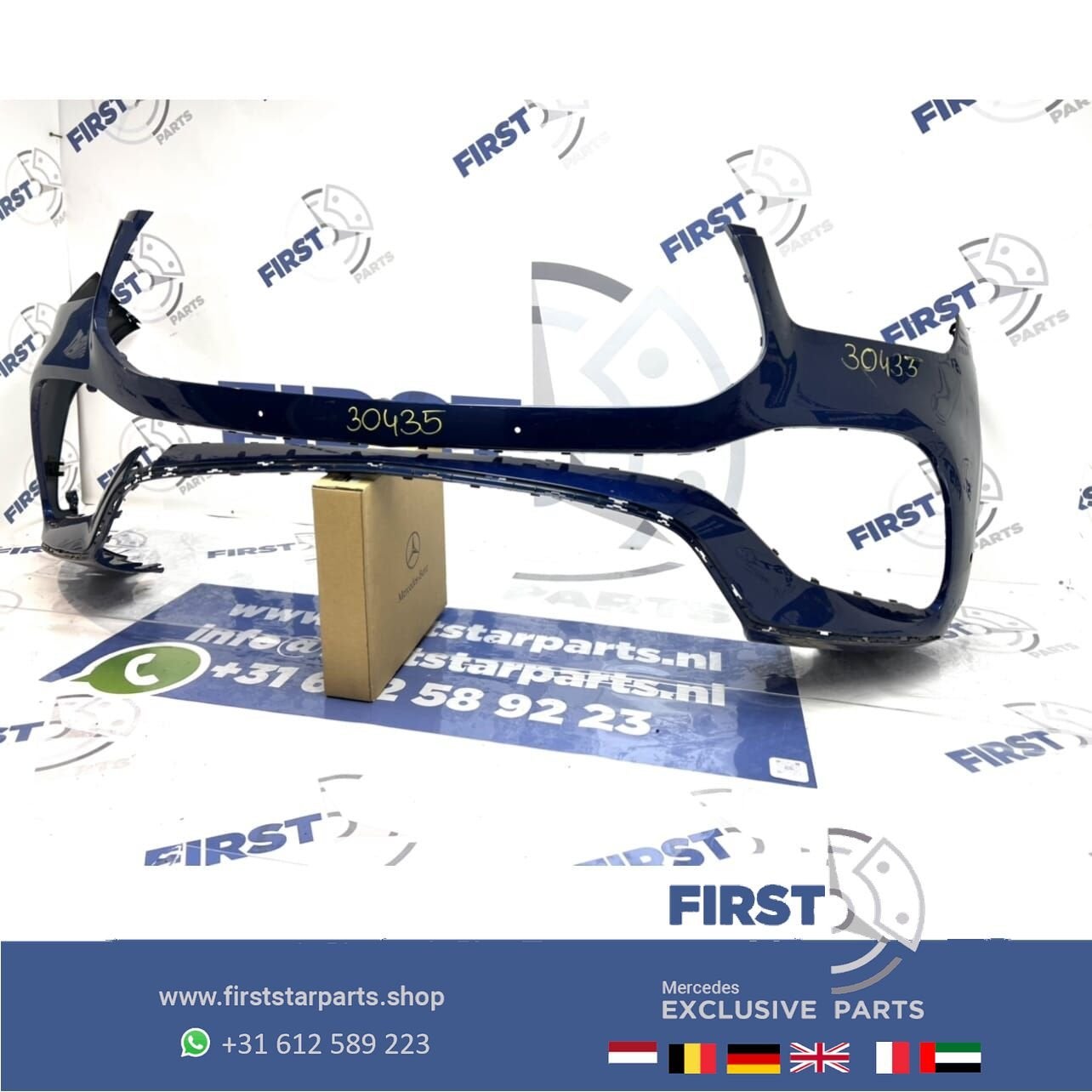 W167 V167 C167 GLE AMG LINE VOORBUMPER BLAUW origineel Merce, Gebruikt, -, Voor, Ophalen of Verzenden