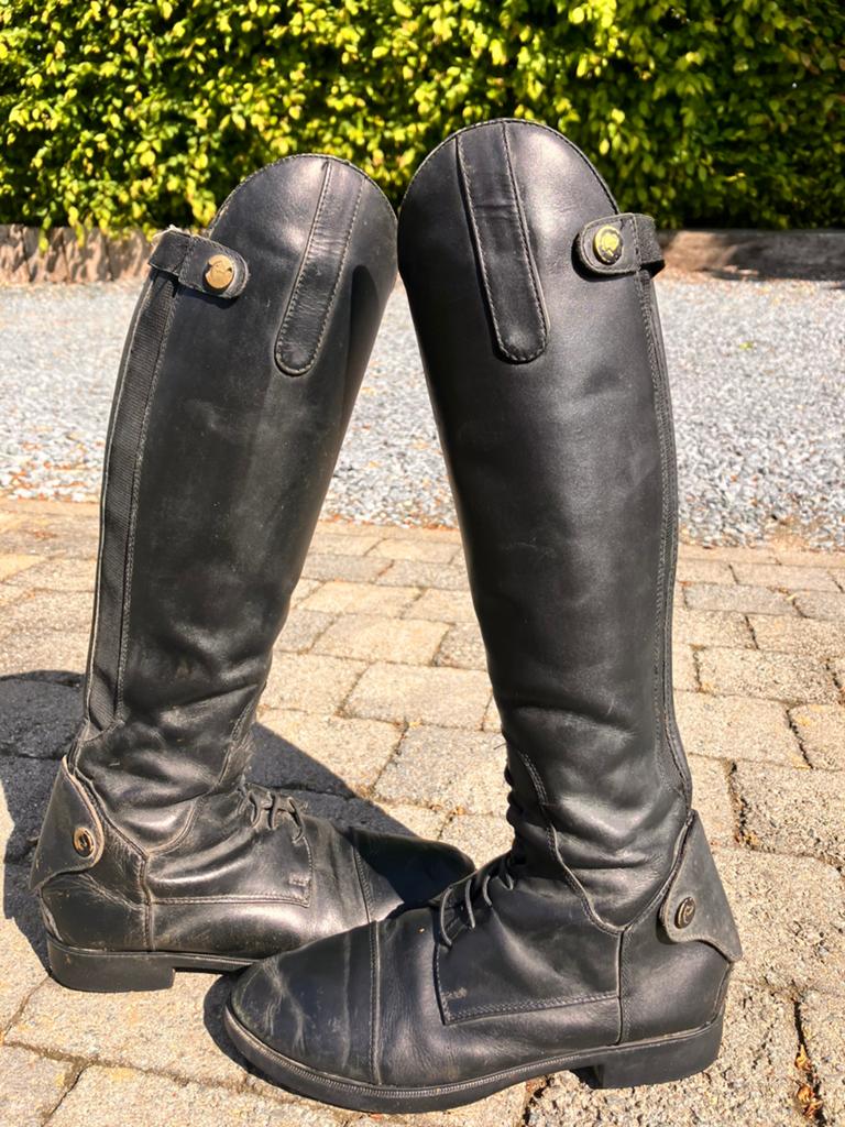 Equi-Thème lederen rijlaarzen - Maat 38, Dieren en Toebehoren, Paardrijkleding, Gebruikt, Kinderen, Recreatie, Onderkleding