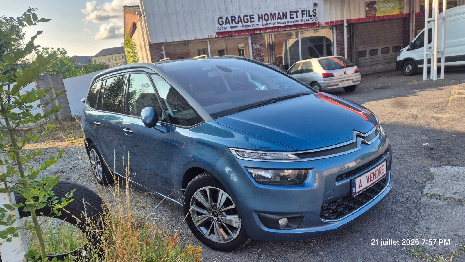CITROËN 7-ZITS UIT 2013 1.6 DIESEL MET 91500KM, Voorwielaandrijving, Euro 5, Zwart, 4 cilinders