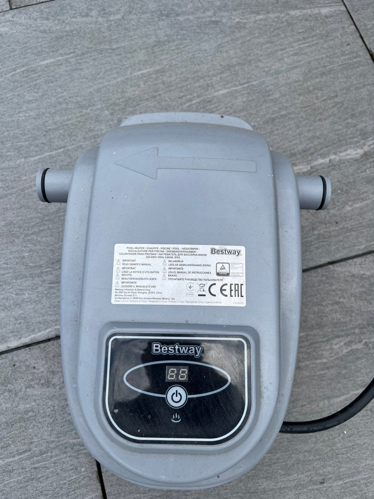 Zwembadverwarming, Ophalen, Zo goed als nieuw