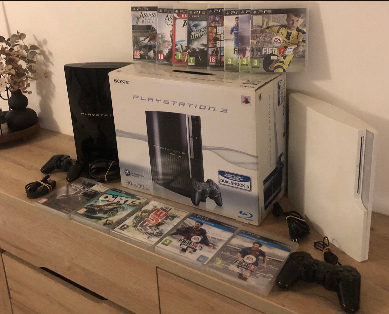 PS3 Slim CECH-3004B 320 Go avec tous les accessoires, Consoles de jeu & Jeux vidéo, Enlèvement ou Envoi, Avec 1 manette, 320 GB