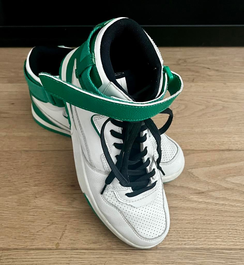 Basketbalschoenen sneakers Zara 37 groen wit klittenband, Enlèvement ou Envoi, Comme neuf, Chaussures