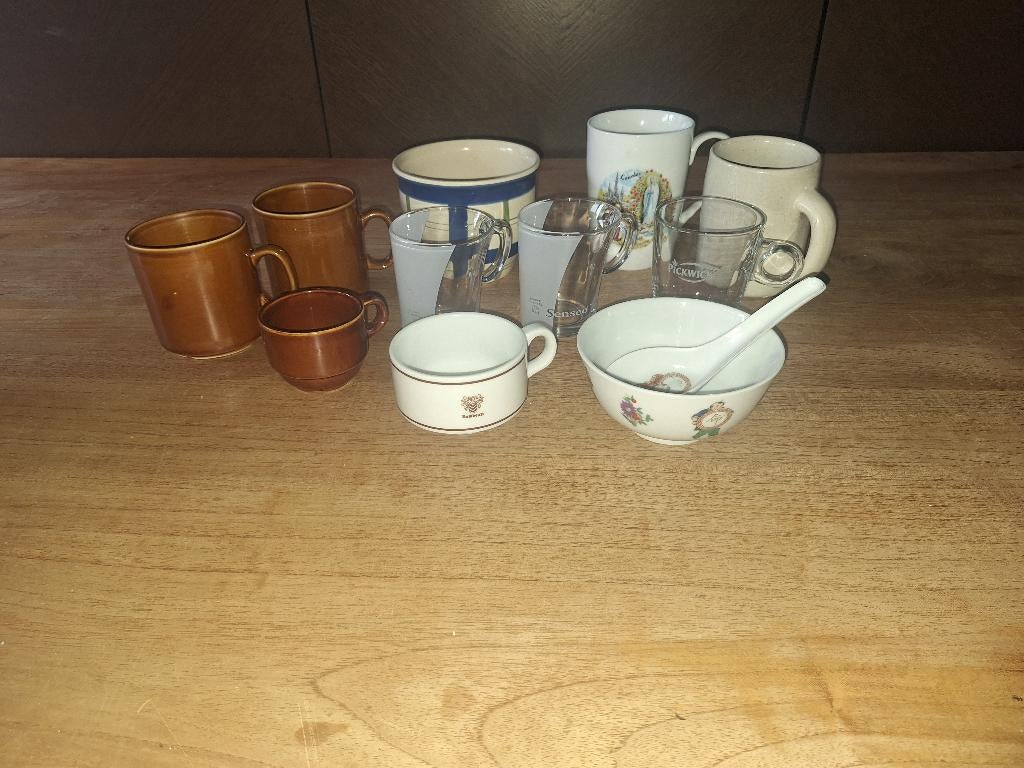 Lot tasses Mugs Bols, Huis en Inrichting, Keuken | Servies, Gebruikt, Kop(pen) en/of Schotel(s), Overige stijlen, Overige materialen