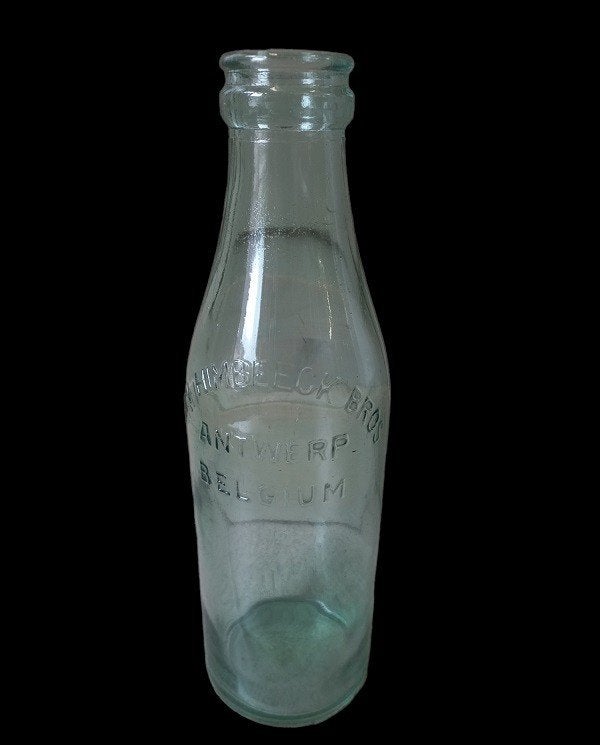 Van Humbeeck Bros Antwerp glazen fles, Antiek en Kunst, Ophalen of Verzenden