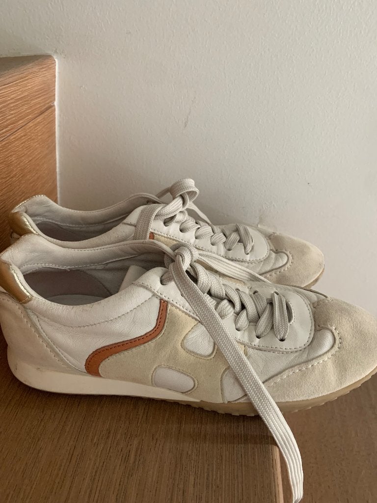 Hogan sneakers dames 37/5, Ophalen, Gedragen, Wit, Sneakers
