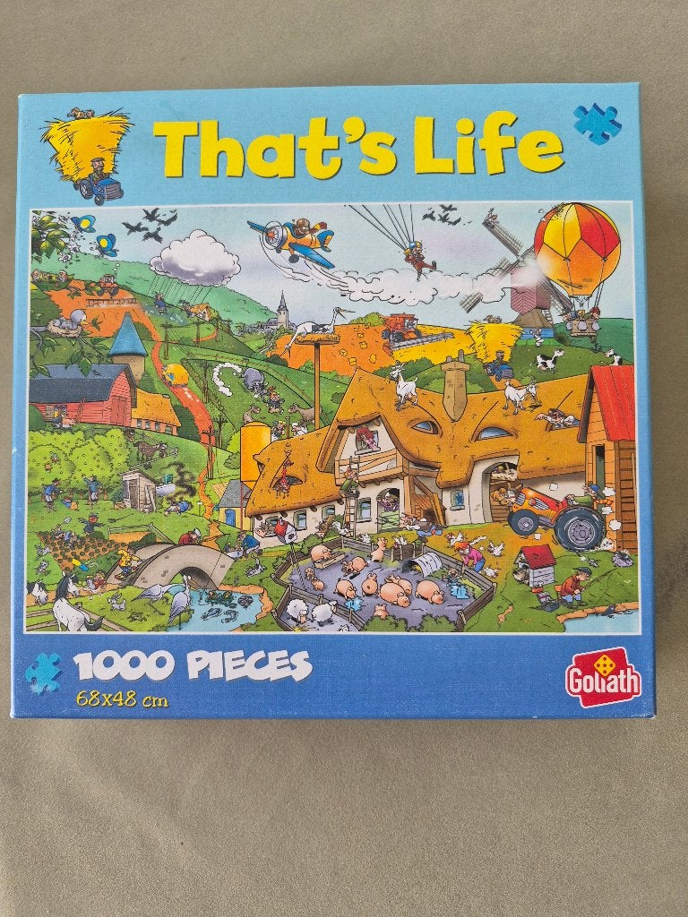Puzzel 1000 stukjes That's Life "De boerderij", Hobby en Vrije tijd, Ophalen, Zo goed als nieuw, Legpuzzel