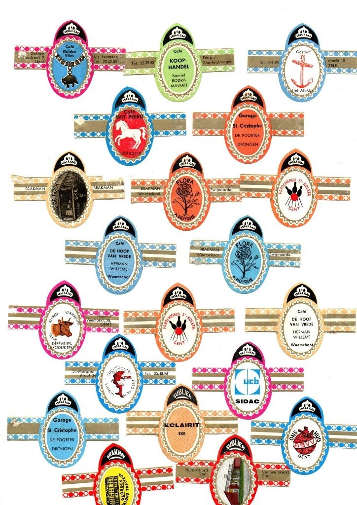 SIGARENBANDEN RECLAME BRAKMAN/SUBLIEM, Verzamelen, Ophalen of Verzenden, Zo goed als nieuw, Sigarenbandjes