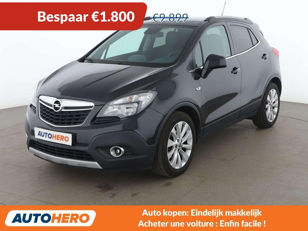 Opel Mokka 1.4 Turbo Cosmo Pack ecoFlex (bj 2016), Auto's, Voorwielaandrijving, Gebruikt, Zwart, USB