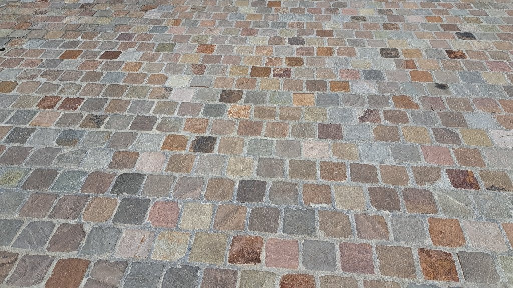 Kandla multicolor platine Grès 14 x 14 x 6/8, Tuin en Terras, Tegels en Klinkers, Ophalen, Overige materialen, Overige typen, Nieuw