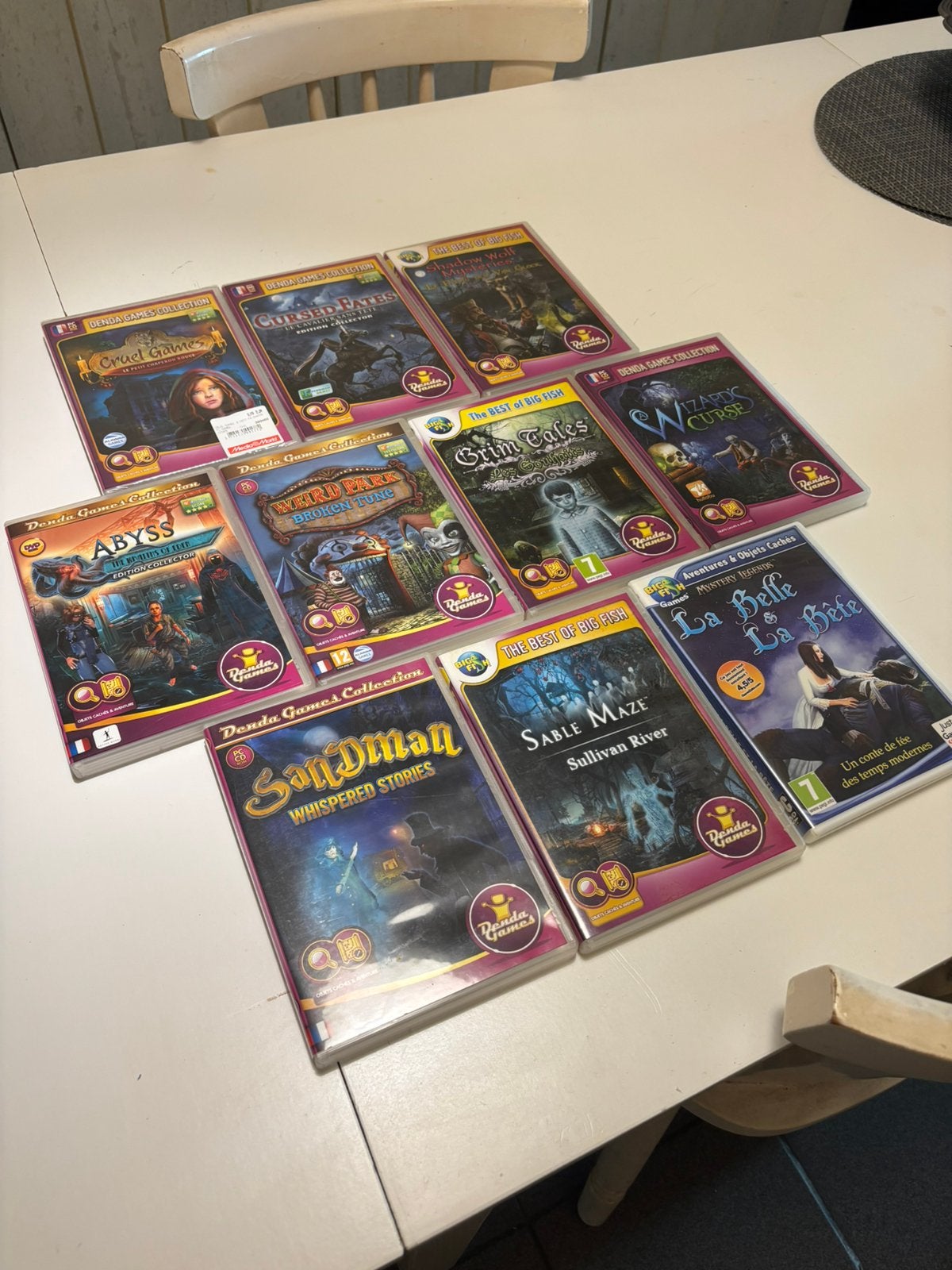Lot jeux PC d’énigmes VF .Big Fish , Denda games collection:, Ophalen of Verzenden, Zo goed als nieuw