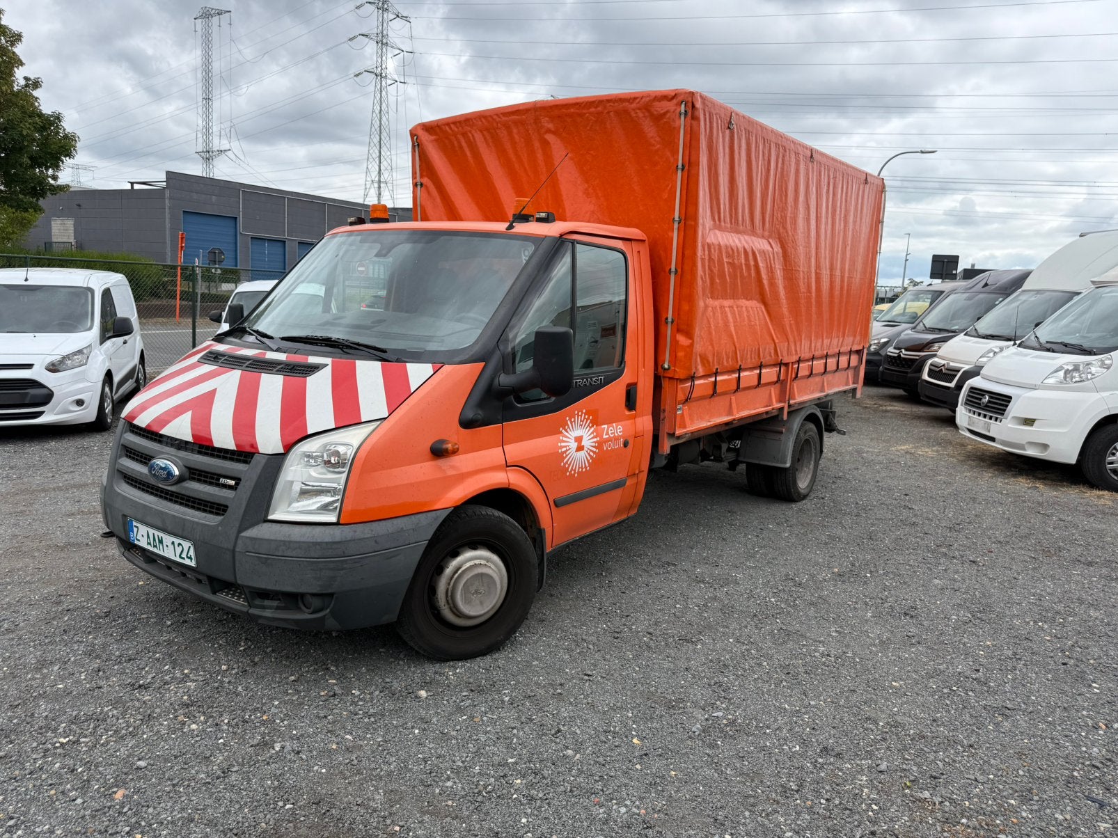 Ford transit 2402cc kipper, Auto's, Achterwielaandrijving, Bedrijf, Grijs, 2402 cc