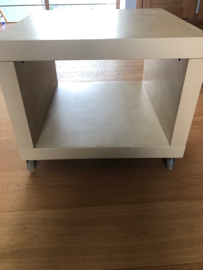 salon-/bijtafel op wielen, Ophalen