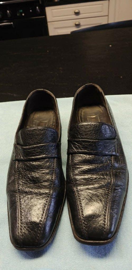 schoenen heren klassiek model zwart leder 43.5, Kleding | Heren, Schoenen, Zwart, Ophalen of Verzenden, Espadrilles of Moccasins