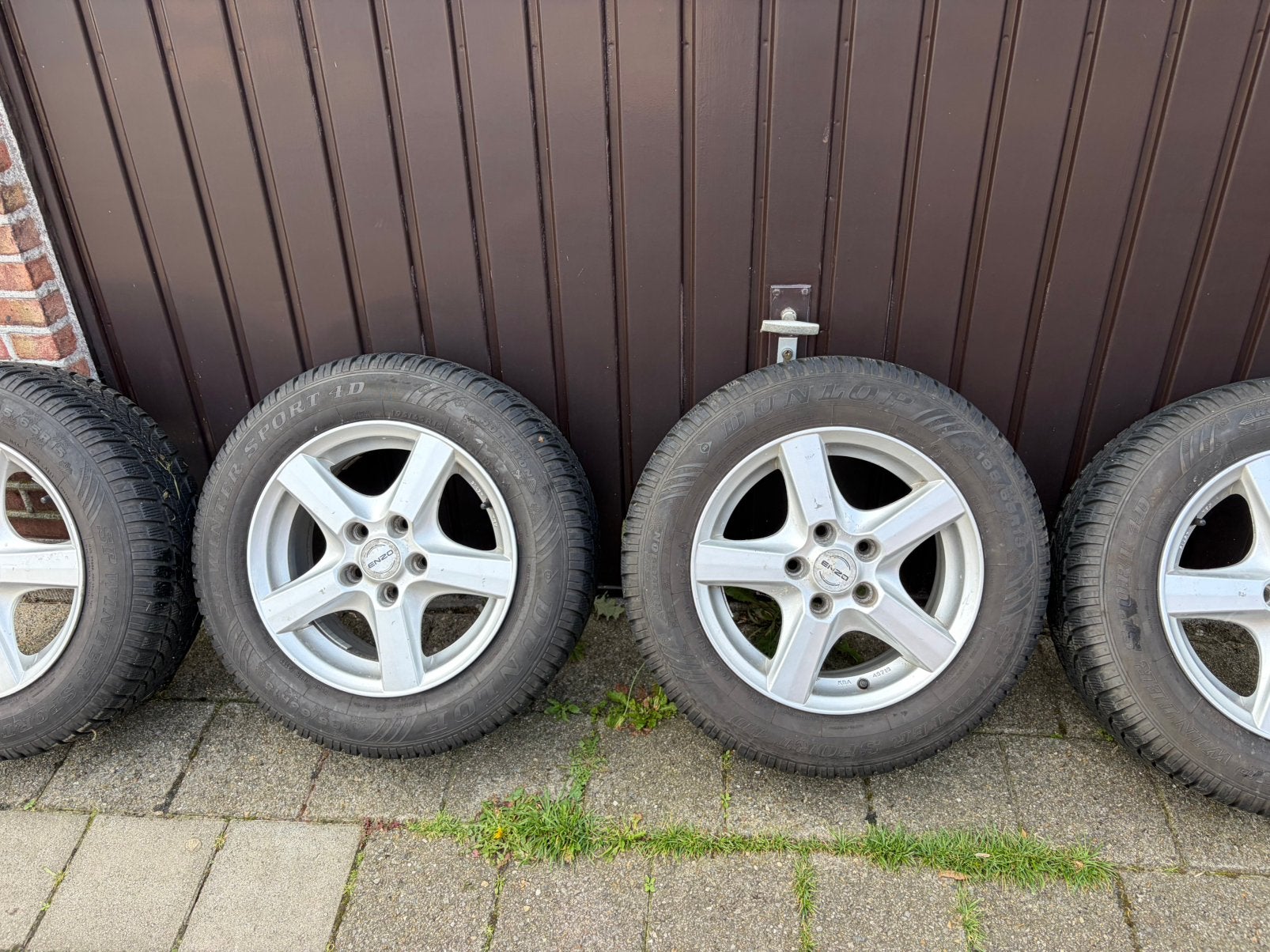 4 x Velg 15 inch met winterbanden 195/65 r15, Auto-onderdelen, Ophalen, Gebruikt, 15 inch, Velg(en)