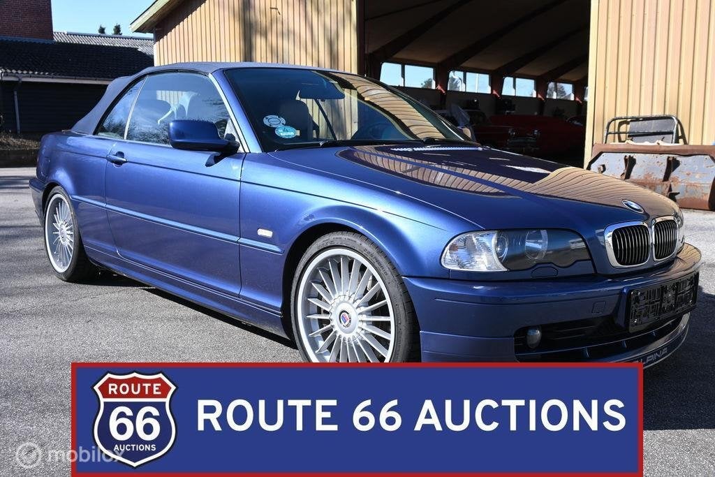 BMW Alpina B3 3.3 Cabrio | 2002 | Route 66 Auctions, Autos, Alpina, Achat, Entreprise, Boîte manuelle, Autre carrosserie