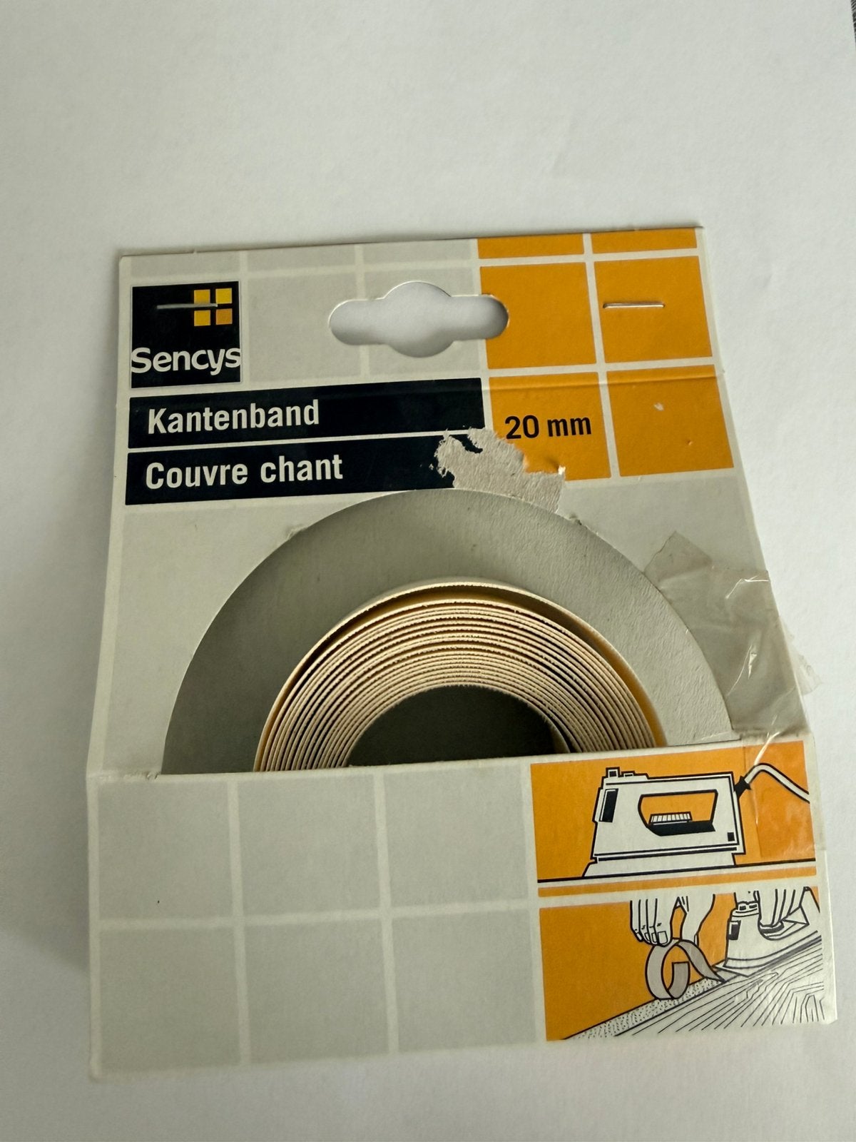 Ruban adhésif blanc 19 mm avec colle thermofusible, Enlèvement ou Envoi, Comme neuf