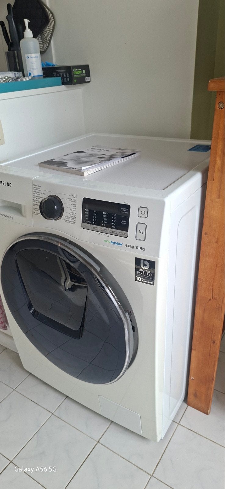 lave-linges Samsung eco bulle 8.0kg / 6.0kg, Electroménager, Enlèvement