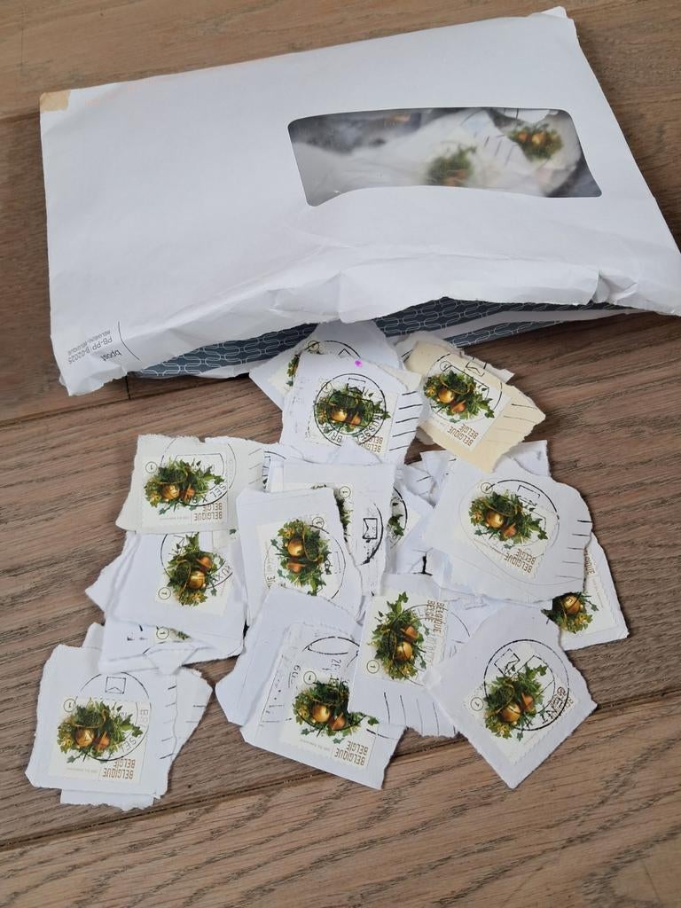 Lot met onafgeweekte Belgische kerstzegels (gelijke), Ophalen of Verzenden