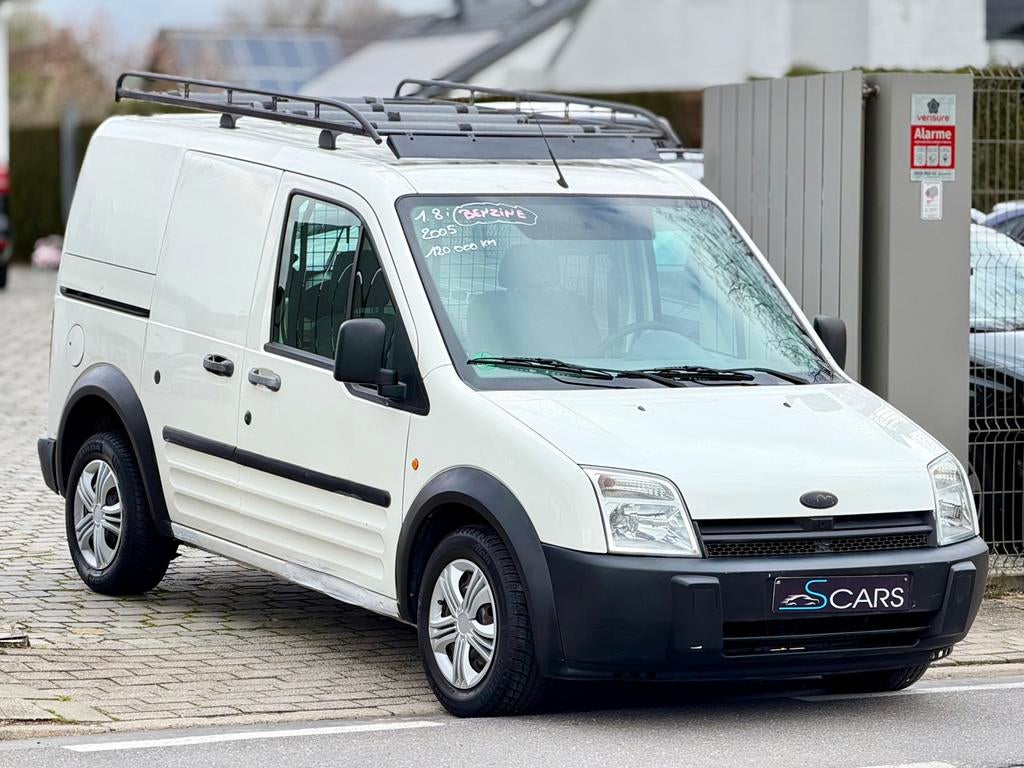 Ford Connect 1.8i Benzine !!! 120.000 km ** Garantie **, Auto's, Wit, Bedrijf, 2 zetels, 85 kW
