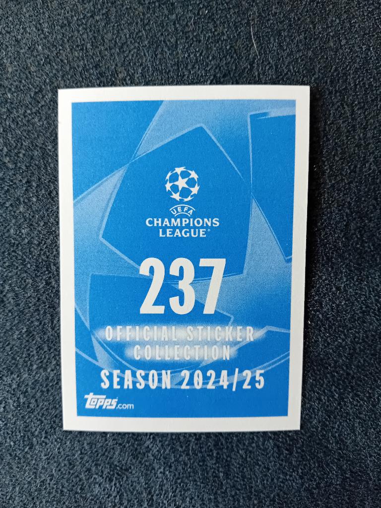 Sticker Topps 24/25 nr 237, Enlèvement ou Envoi, Neuf, Autocollant