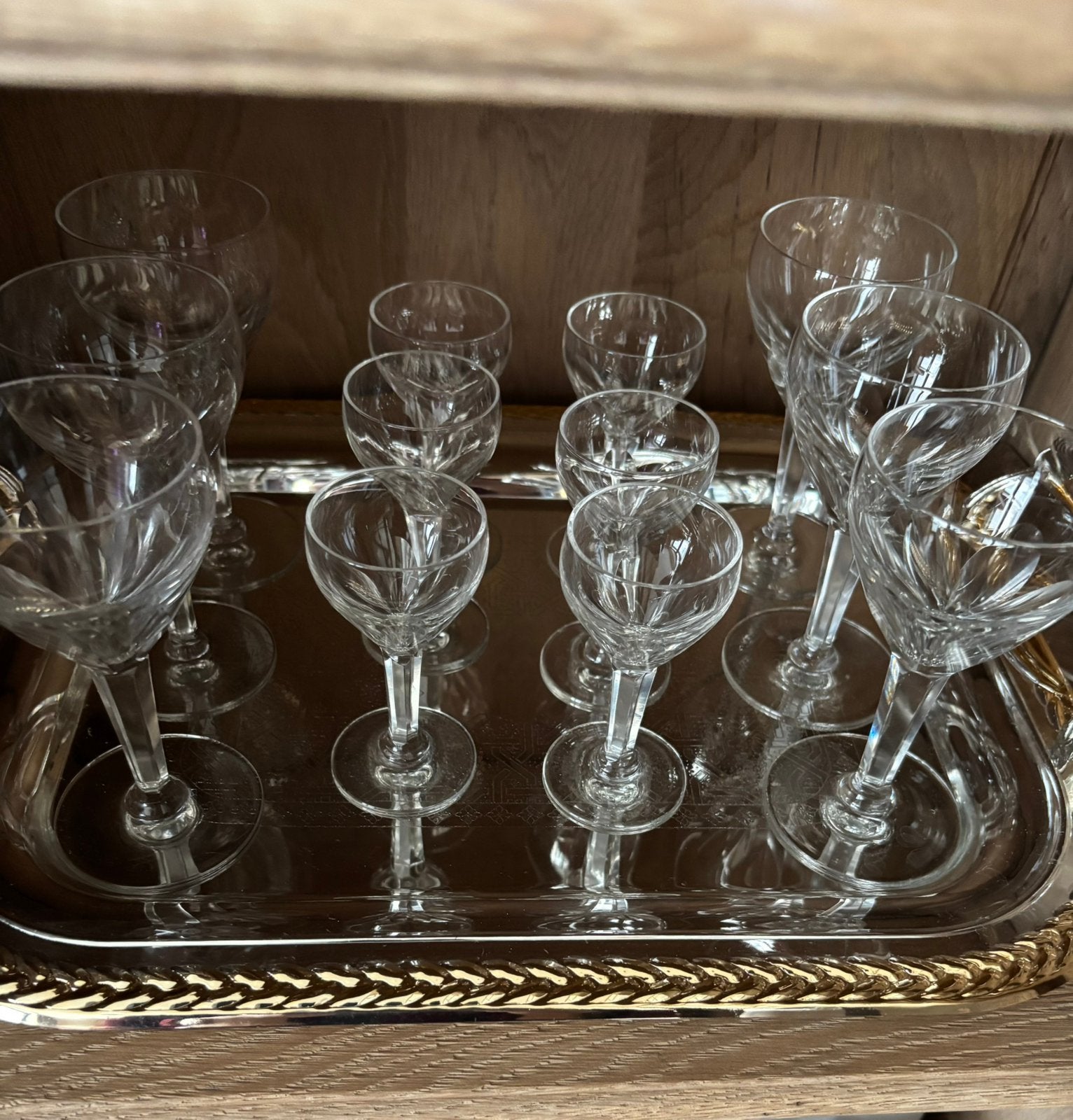 Vintage likeurglaasjes  gratis in perfecte staat, Verzamelen, Ophalen, Zo goed als nieuw