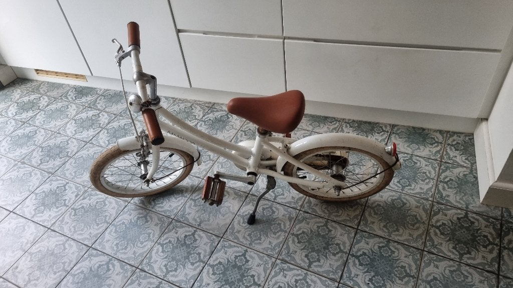 Banwood kinderfiets 16 inch, Terugtraprem, Ophalen, Overige merken, 16 tot 20 inch
