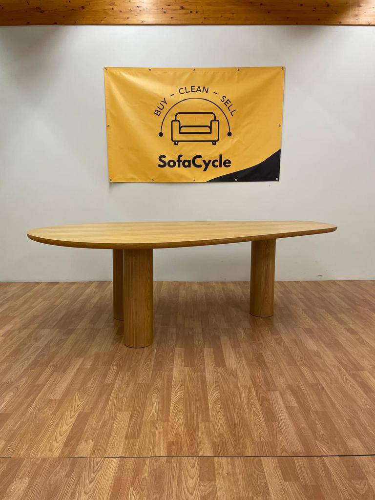 Table à manger design en noyer biologique/Nouveau/Livraison, Maison & Meubles, Pièces pour table, Enlèvement ou Envoi, Comme neuf