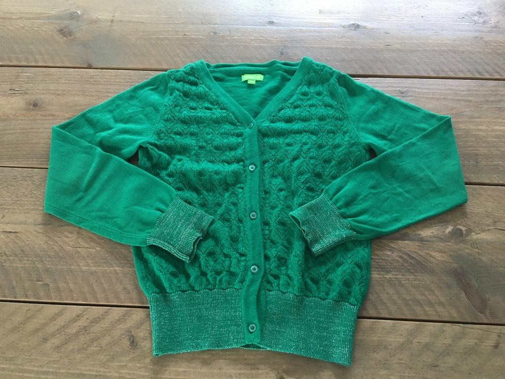 LILY BALOU, gilet vert 128, Enlèvement ou Envoi, Lily balou, Fille, Pull ou Veste