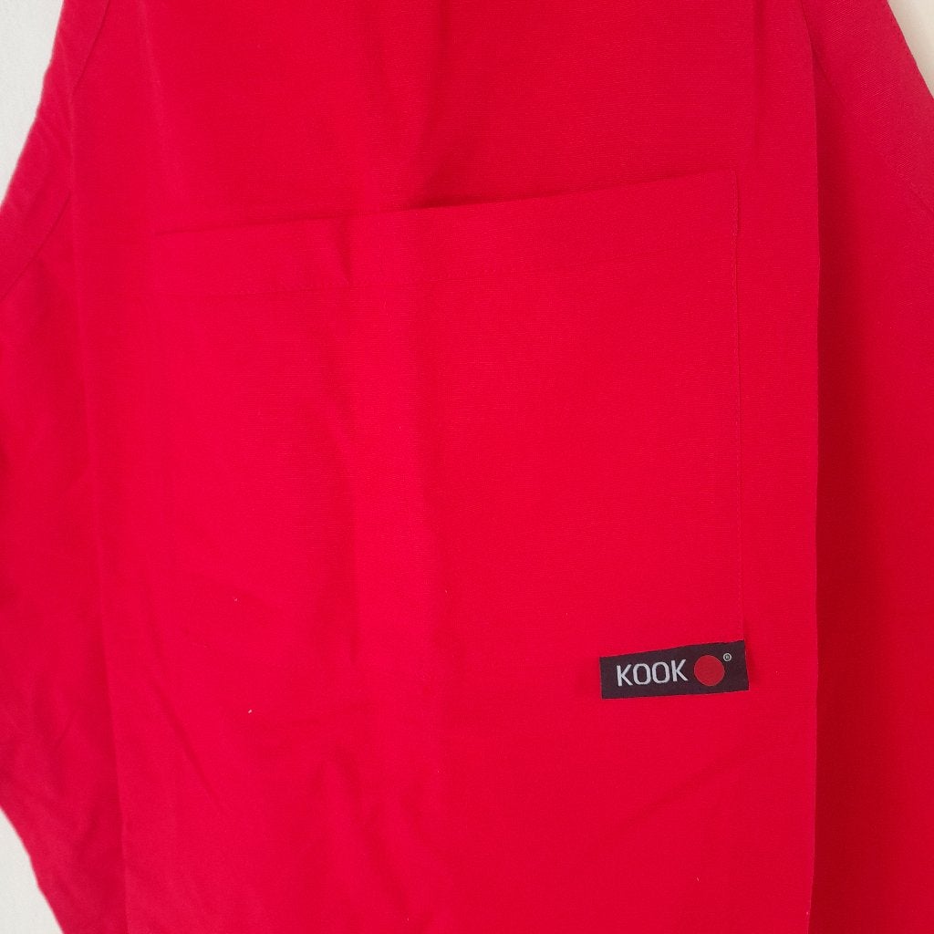 Kookschort, Ophalen, Rood, Schort, Katoen