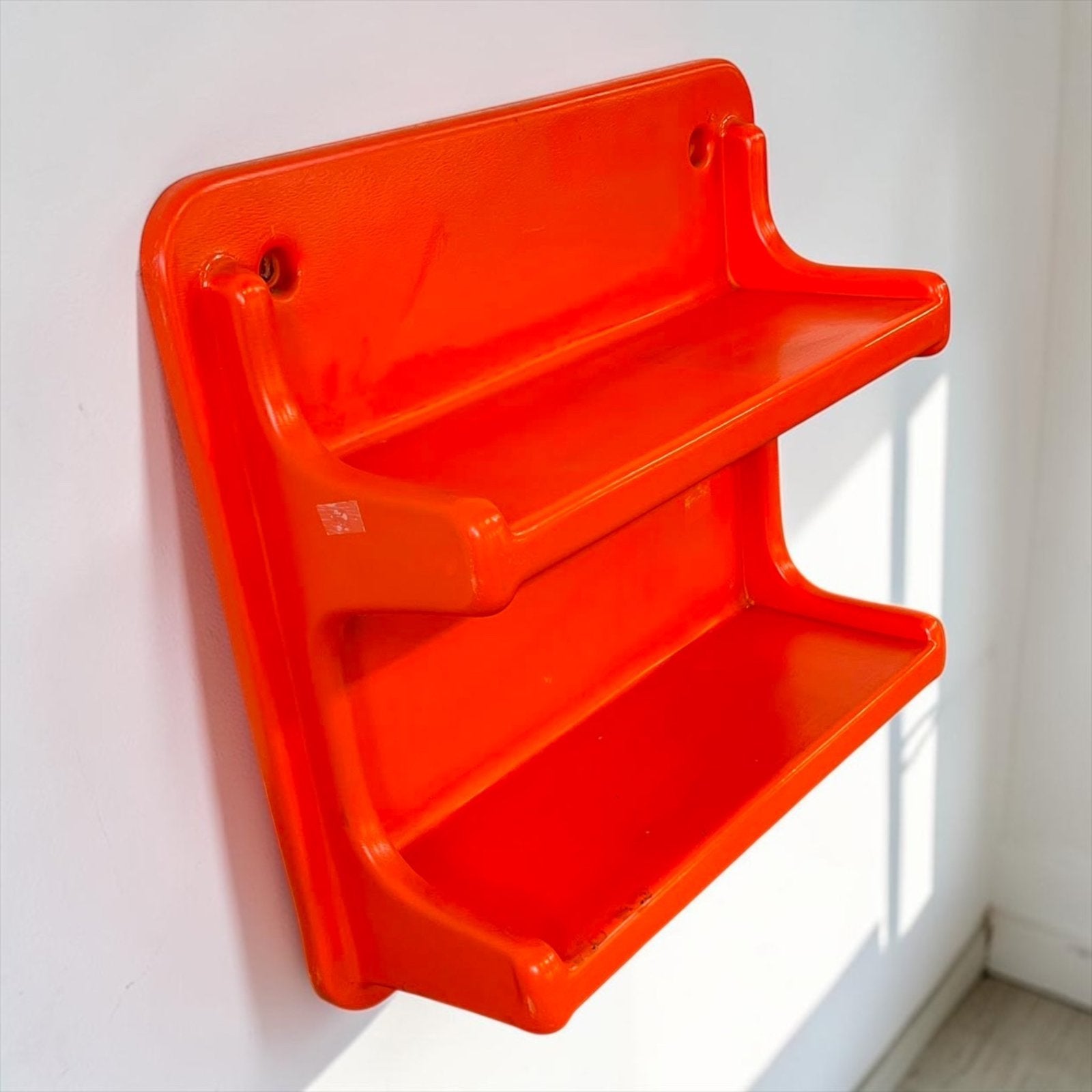 Étagère murale vintage orange Space Age  MEUROP, Enlèvement, Utilisé