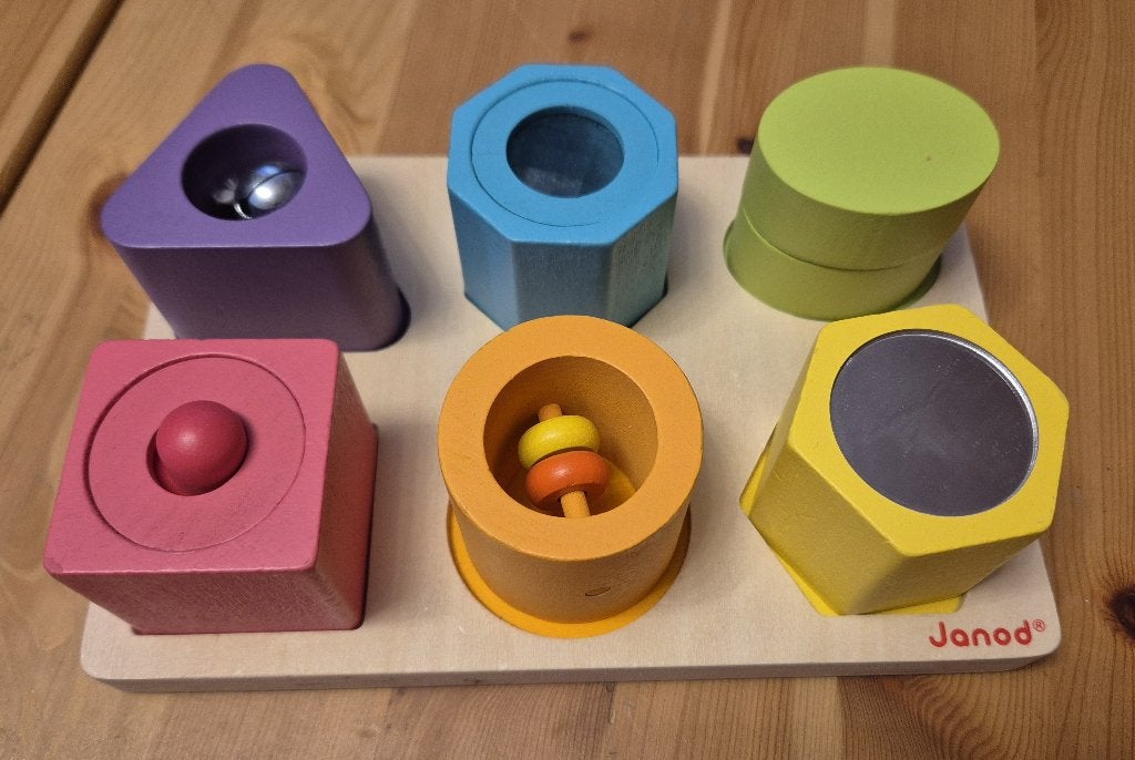 Jeu de formes en bois + 2 puzzles en bois, Enlèvement ou Envoi, Comme neuf, En bois