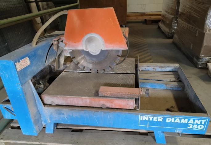 Inter Diamant 350 steenzaagmachine, Ophalen, Gebruikt, 70 mm of meer