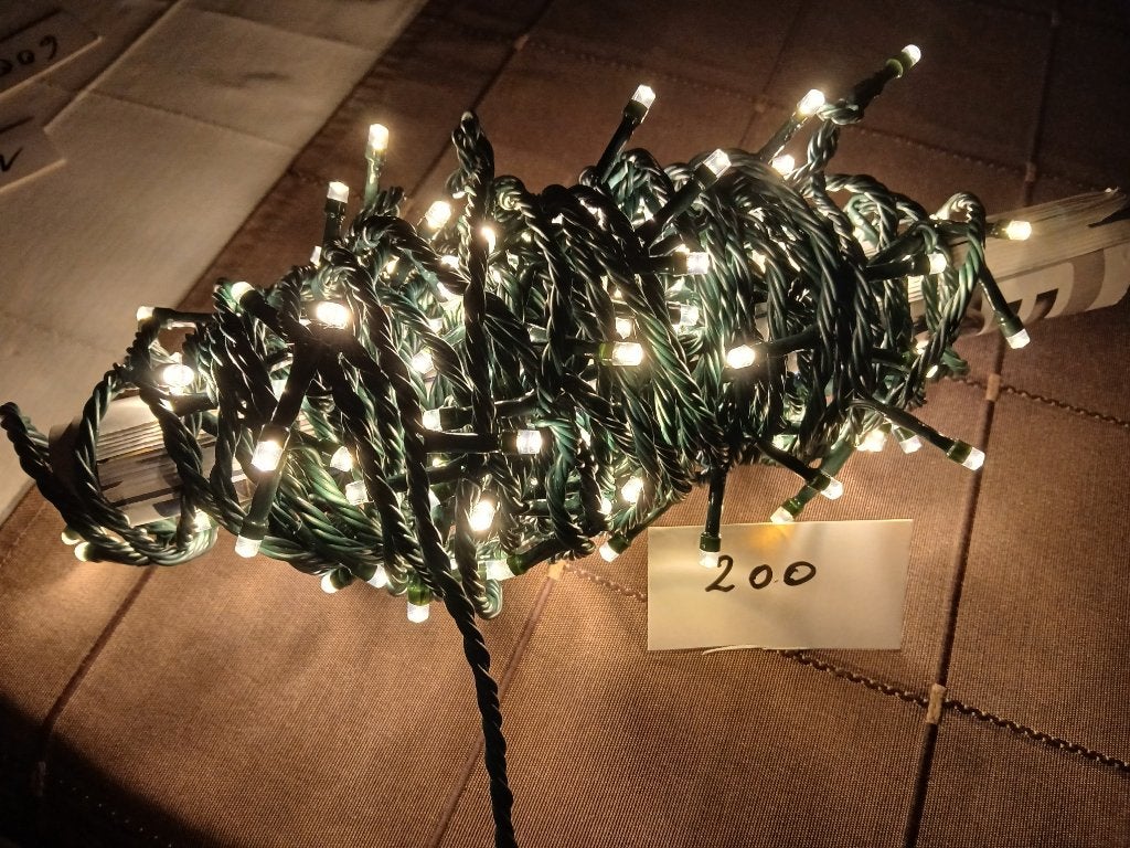 200 Kerstlampjes warm wit / verschillende standen, Diversen, Ophalen, Zo goed als nieuw