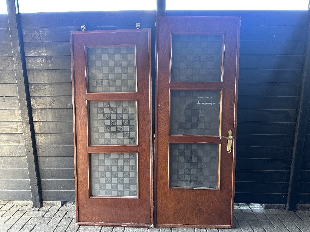 Gratis: binnendeuren met glasraam, Enlèvement, Utilisé, Bois, Porte intérieure