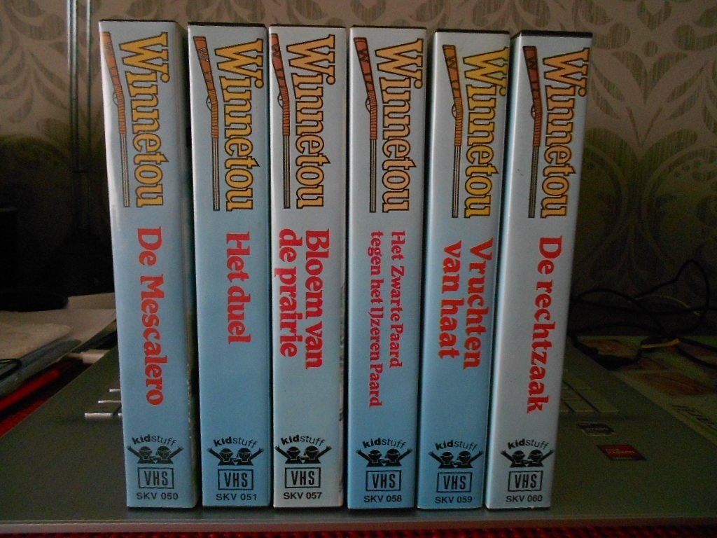 6 originele VHS video's Winnetou, Cd's en Dvd's, VHS | Film, Nederlands ondertiteld, Gebruikt, Ophalen of Verzenden, Actie en Avontuur