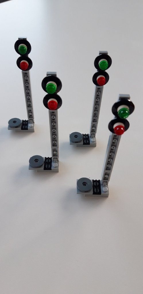 Lego trein: set van 4 seinpalen (Nieuw!!!), Compleet, City, Lego, Nieuw