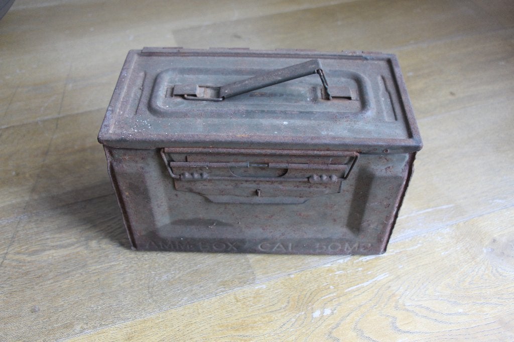 WO 2 US ammo box 50 cal, Verzamelen, Ophalen